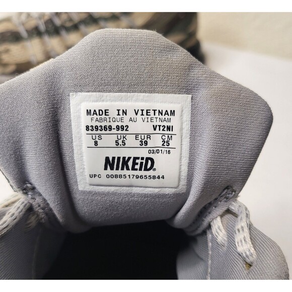 Nike Air Max 2016 iD  Camouflage 839369-992  Womens Size 8 - Picture 11 of 13